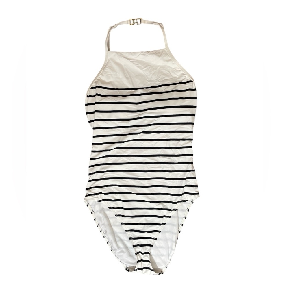 G3- Lauren Ralph Lauren Women’s 12 Large Black and White Bodysuit One Piece